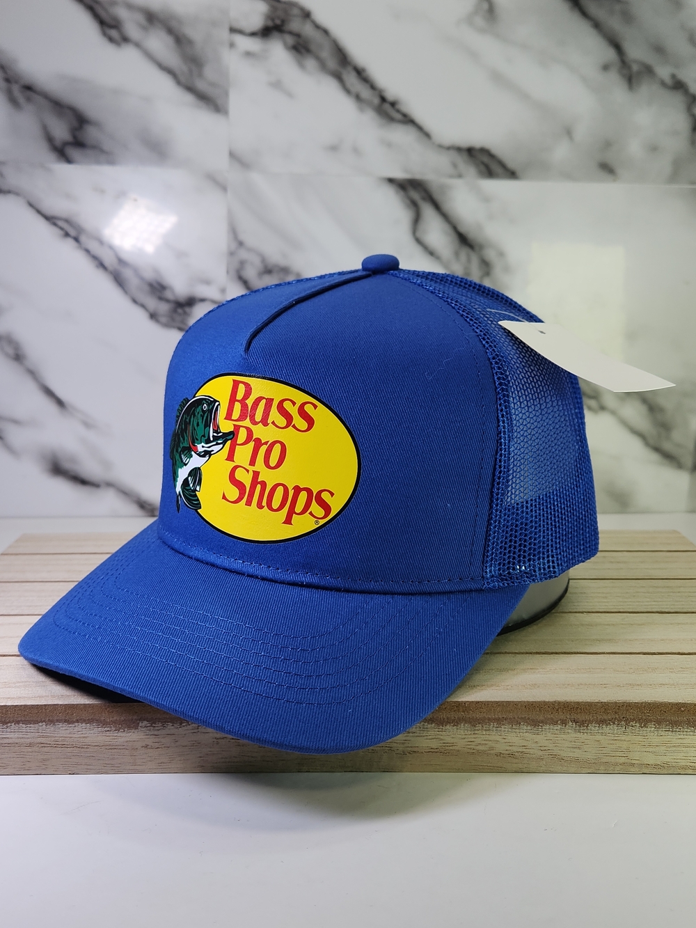 Bass Pro Shops Blue Mesh Trucker Hat. Adjustable New